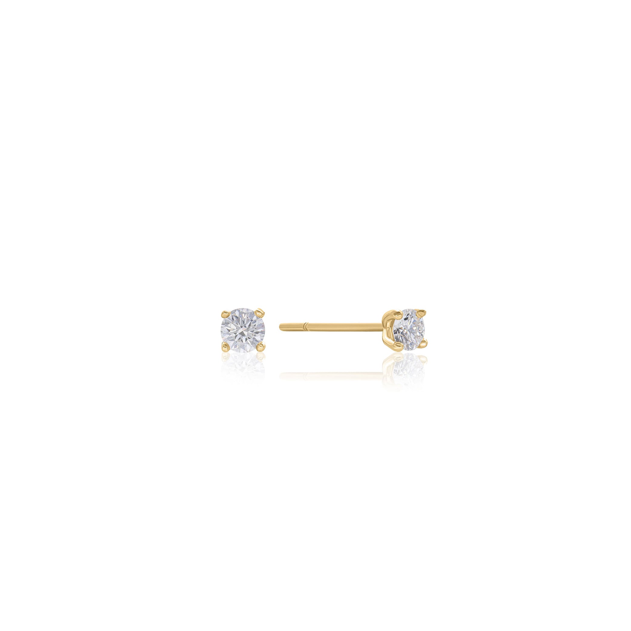 Round 4-Prongs Diamond Studs